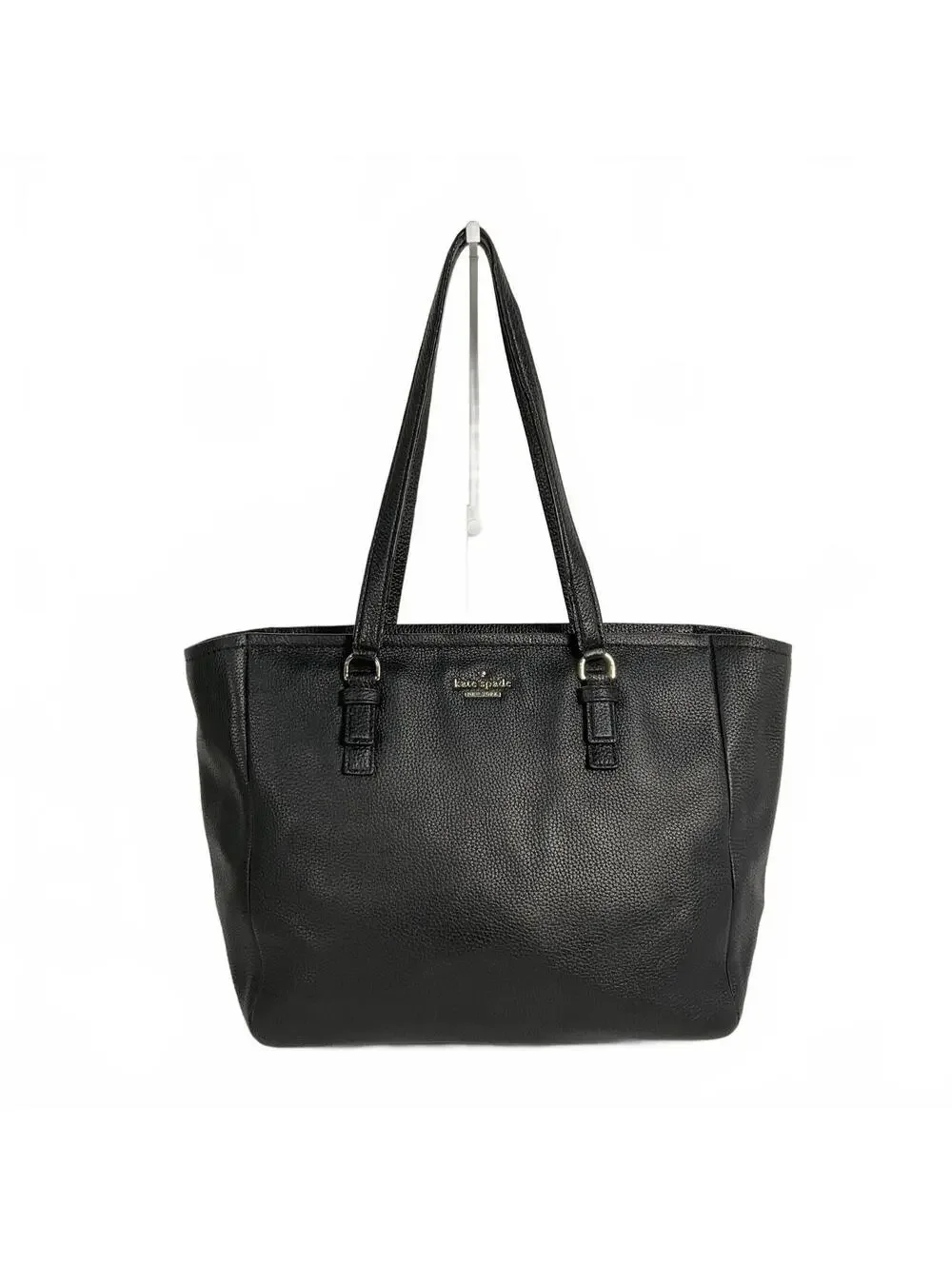 Kate Spade New York Black Pebbled Leather Tote Bag